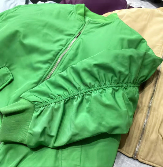 Woman's Vintage bomber Zipper jacket Jackets Poshy's closet