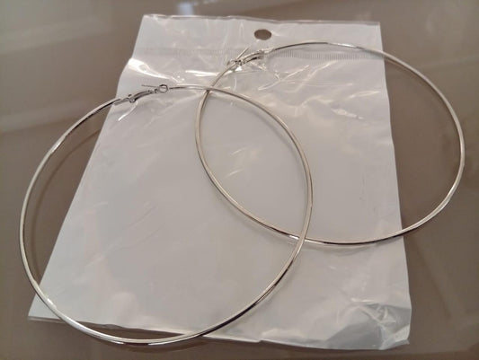 Sterling Silver Hoop Earing Earrings Poshy's closet