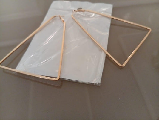 Triangle Hoop Earrings Earrings Poshy's closet