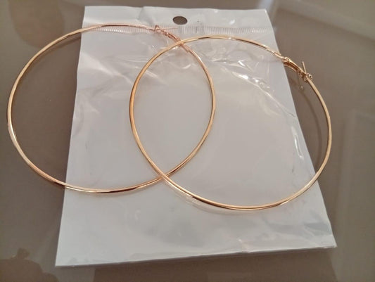 Classic Gold Hoop Earring Earrings Poshy's closet