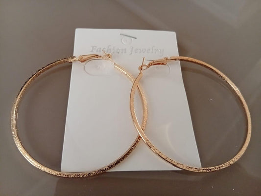 Glitter Hoop Earrings Earrings Poshy's closet